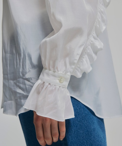 「NOISE MAKER」 長袖ブラウス FREE ネイビー レディース_画像3