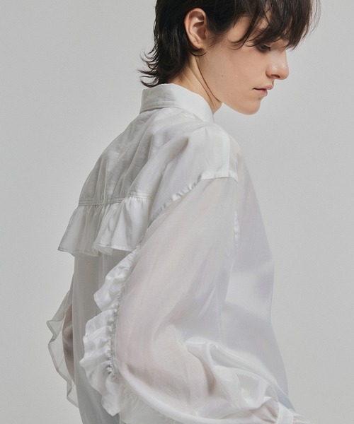 「NOISE MAKER」 長袖ブラウス FREE ネイビー レディース_画像4