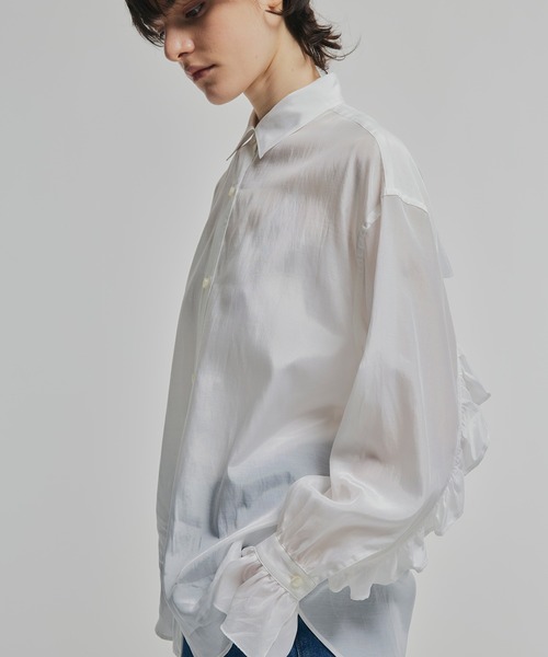 「NOISE MAKER」 長袖ブラウス FREE ネイビー レディース_画像5