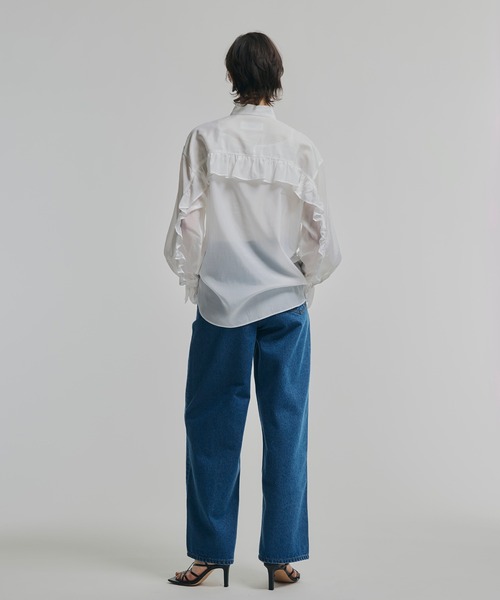 「NOISE MAKER」 長袖ブラウス FREE ネイビー レディース_画像7