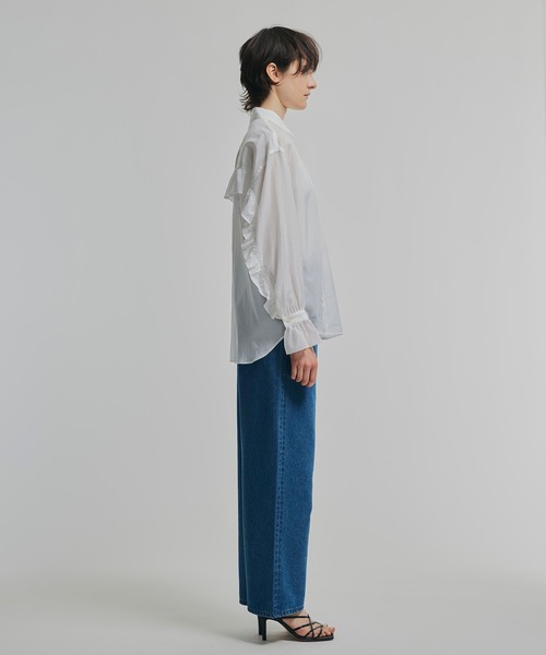 「NOISE MAKER」 長袖ブラウス FREE ネイビー レディース_画像8