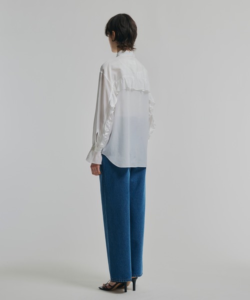 「NOISE MAKER」 長袖ブラウス FREE ネイビー レディース_画像9