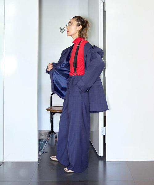 「CITYSHOP」 パンツ 38 ネイビー レディース_画像3