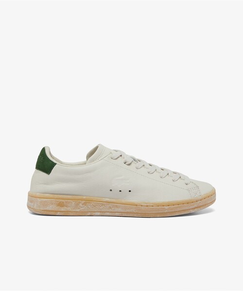 「LACOSTE」 ローカットスニーカー 24.0cm オフホワイト レディース_画像2