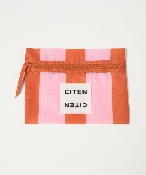 CITEN（シテン） ポーチ 「CITEN」フラットポーチストライプ