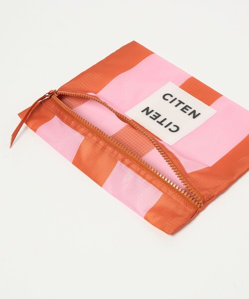 CITEN（シテン） ポーチ 「CITEN」フラットポーチストライプ