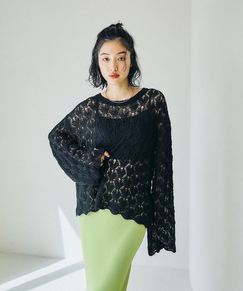 5極美品 ピンクハウス サマーニット ケーブル編み レース 透かし グランジ レース編みトップス 透かし編み サマーニット ピンクlサイズ｜Yahoo