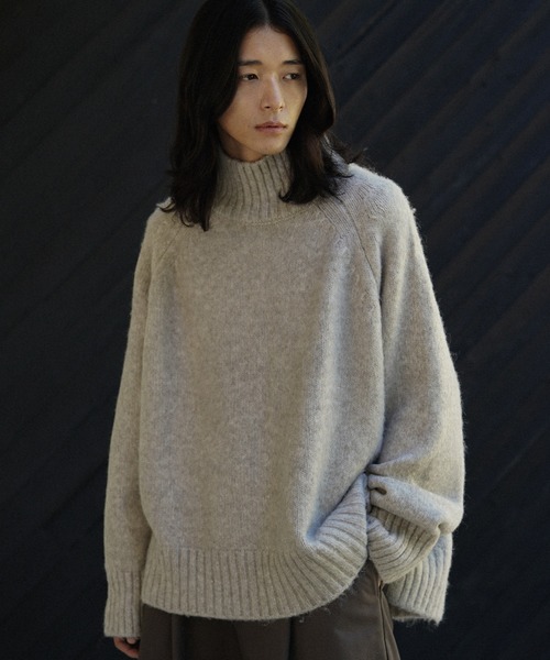 「WYM LIDNM」 長袖ニット L イエロー メンズ_画像2