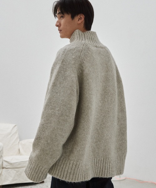 「WYM LIDNM」 長袖ニット L イエロー メンズ_画像8