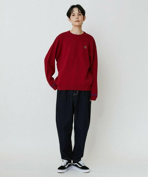 「FRAPBOIS PARK」 長袖ニット 2 レッド レディース_画像6