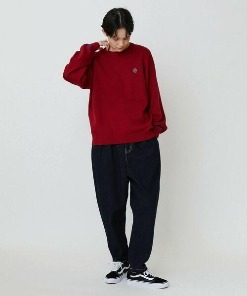 「FRAPBOIS PARK」 長袖ニット 2 レッド レディース_画像9