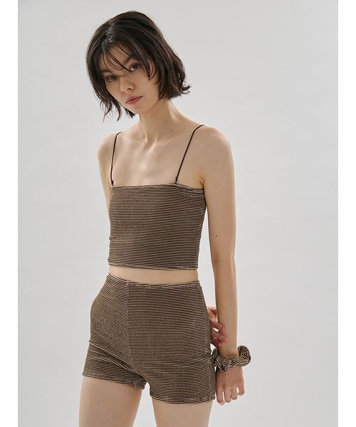お値下げ✴︎ emmi 水着3点セット　美シルエット　体型カバー emmi 水着 シュシュ付きバンドゥスイムウェア レディース : ZOZOTOWN