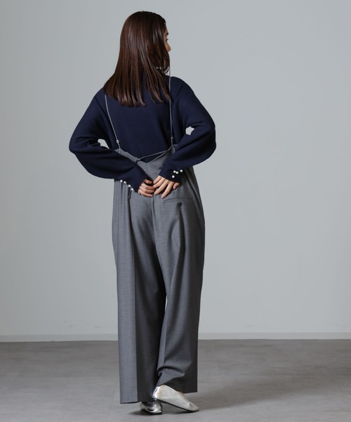 「NANO universe」 長袖ニット FREE グレー レディース_画像4