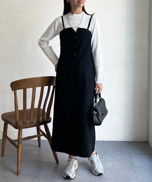 「Chez toi」 キャミソールワンピース FREE グレー レディース_画像4
