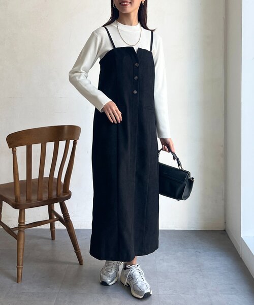 「Chez toi」 キャミソールワンピース FREE グレー レディース_画像5