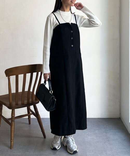 「Chez toi」 キャミソールワンピース FREE グレー レディース_画像6