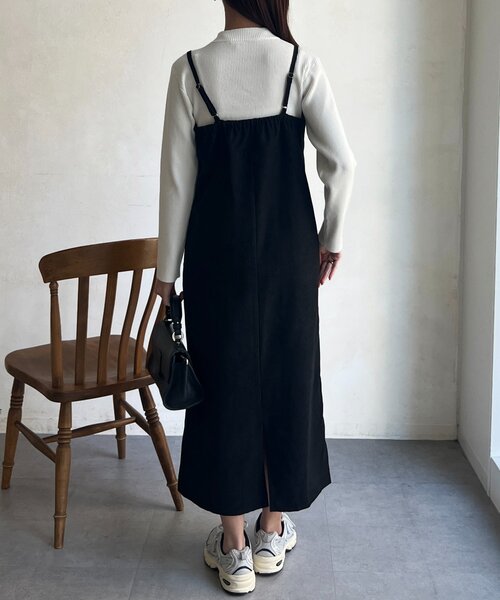 「Chez toi」 キャミソールワンピース FREE グレー レディース_画像9
