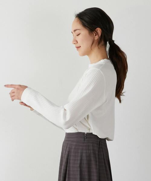 「MELROSE claire」 長袖カットソー FREE ブラック レディース_画像3