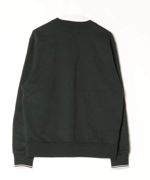 「FRED PERRY」 スウェットカットソー L ダークグリーン レディースの画像