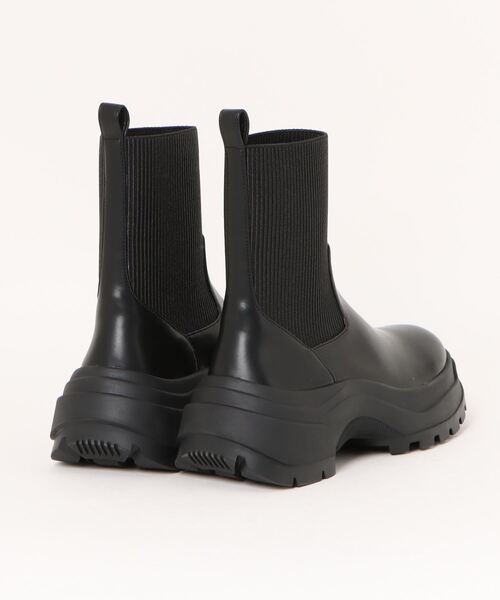 「NEUE THE MARKET」 ショートブーツ 25cm ブラック レディース_画像2