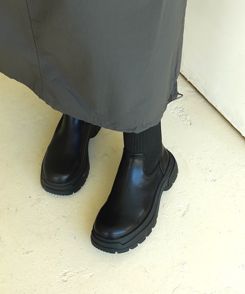 「NEUE THE MARKET」 ショートブーツ 25cm ブラック レディース_画像7
