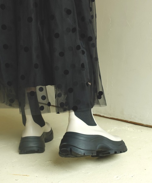 「NEUE THE MARKET」 ショートブーツ 25cm ブラック レディース_画像8