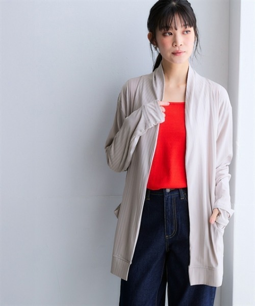ニッセン（nissen） カーディガン 「持続冷感・UVカット」指穴付