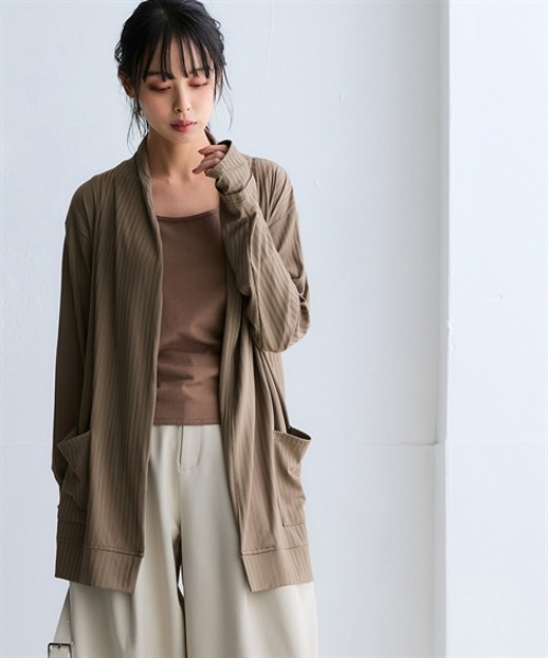 ニッセン（nissen） カーディガン 「持続冷感・UVカット」指穴付