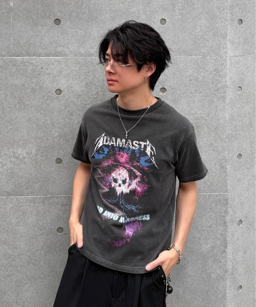 ADAMASTE tシャツ Vintage Make Short Band T-shirt - ヴィンテージ