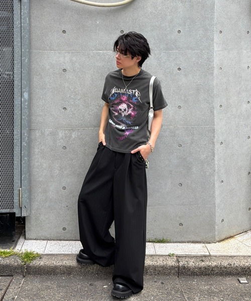 ADAMASTE tシャツ Vintage Make Short Band T-shirt - ヴィンテージ