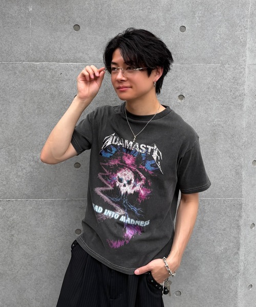 ADAMASTE tシャツ Vintage Make Short Band T-shirt - ヴィンテージ