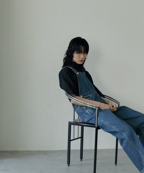 「anuke」 オーバーオール 36inch ブルー レディースの画像
