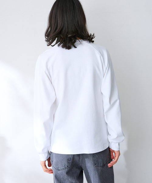 B.C STOCK（ベーセーストック） tシャツ ライトポンチラグランロンT