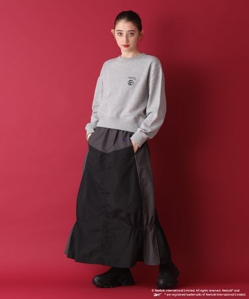 「JEANASIS」 ロングスカート「Reebokコラボ」 FREE グレー レディース_画像5