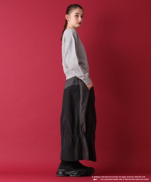 「JEANASIS」 ロングスカート「Reebokコラボ」 FREE グレー レディース_画像6