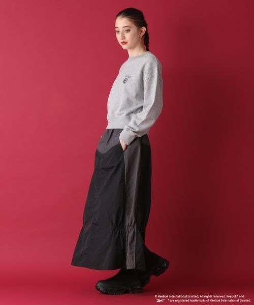 「JEANASIS」 ロングスカート「Reebokコラボ」 FREE グレー レディース_画像7