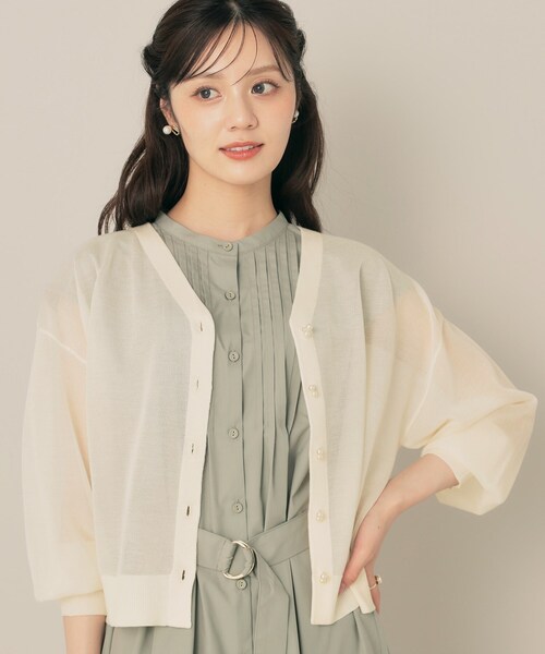 「couture brooch」 ニットカーディガン 42 ピンク系その他 レディース_画像5