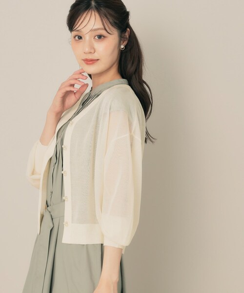 「couture brooch」 ニットカーディガン 42 ピンク系その他 レディース_画像6