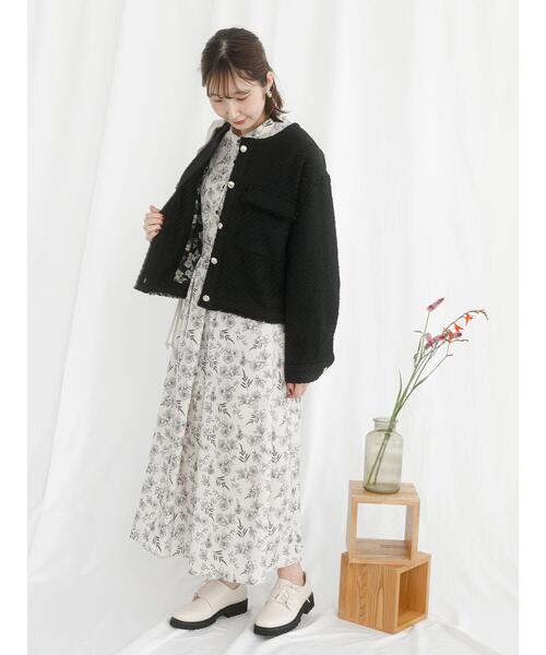 「Te chichi TERRASSE」 長袖ワンピース F ベージュ レディース_画像3