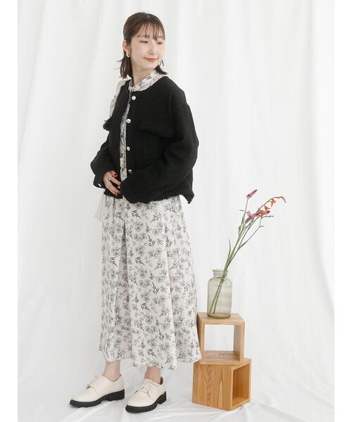 「Te chichi TERRASSE」 長袖ワンピース F ベージュ レディース_画像4