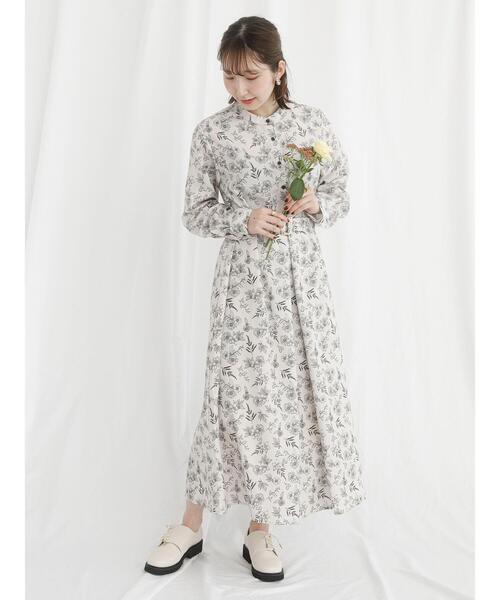 「Te chichi TERRASSE」 長袖ワンピース F ベージュ レディース_画像7
