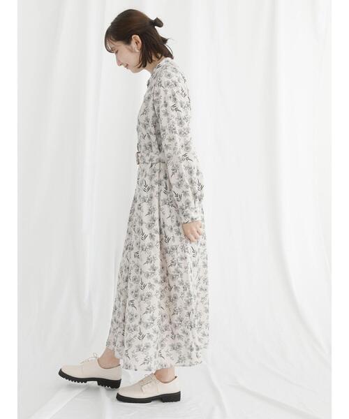 「Te chichi TERRASSE」 長袖ワンピース F ベージュ レディース_画像8