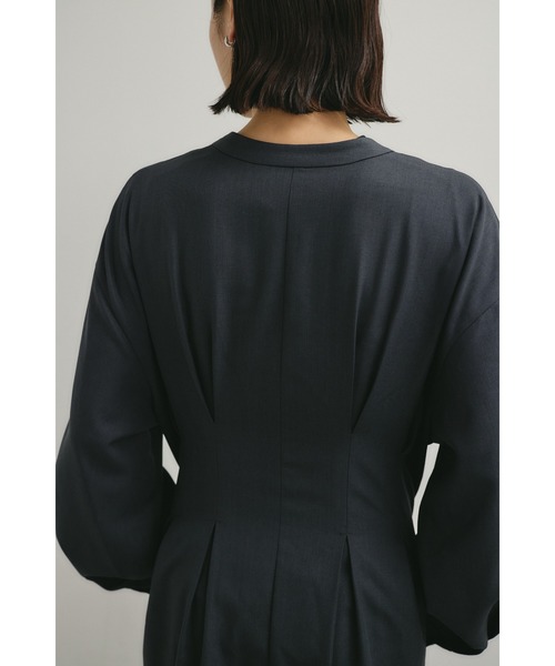 「STYLEMIXER」 長袖ワンピース MEDIUM チャコールグレー レディースの画像