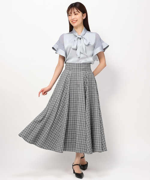 「MISCH MASCH」 半袖ブラウス フリ- ピンク レディース_画像9