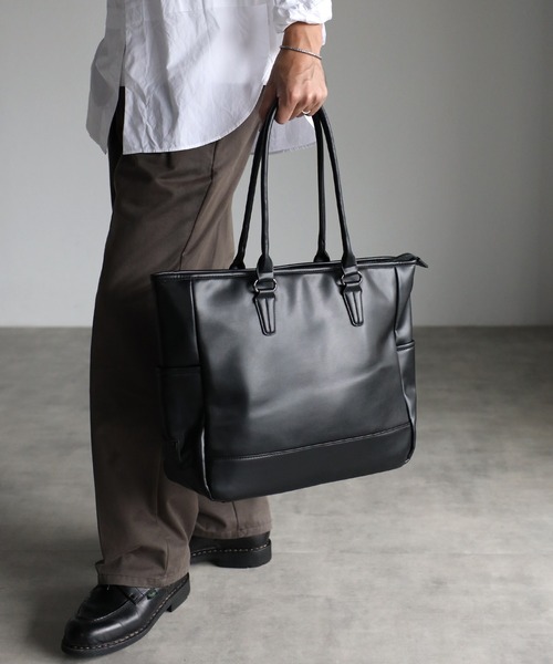 「GUSCIO UOMO」 トートバッグ FREE ダークグレー メンズ_画像4
