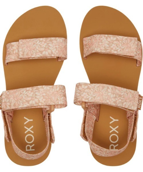 「ROXY」 フラットサンダル 23cm ブラウン レディース_画像2