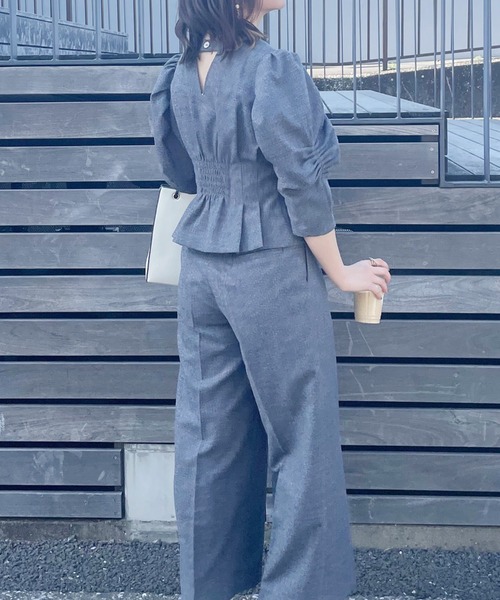 「Cheek」 パンツ MEDIUM ネイビー レディース_画像9