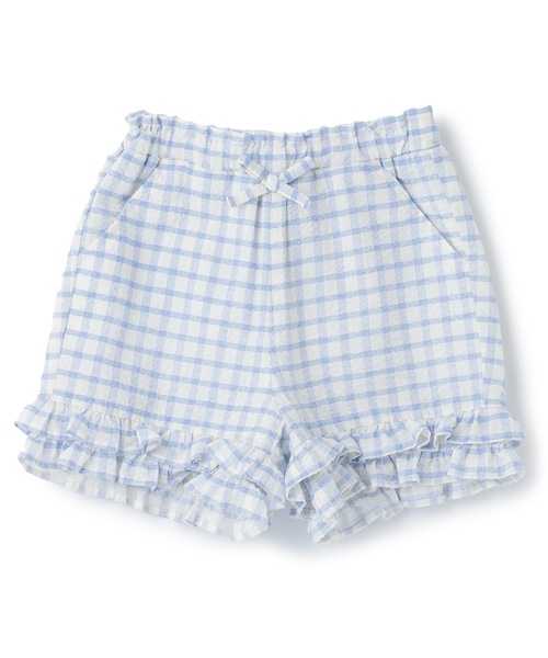 petit main パンツ 「接触冷感」ちびフリルショートパンツ キッズ 子供