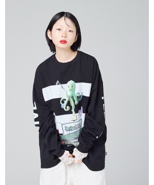 LittleSunnyBite 定価以下 ロンティー 新品 ノベルティ Little sunny bite（リトルサニーバイト） tシャツ 」graphic long tee