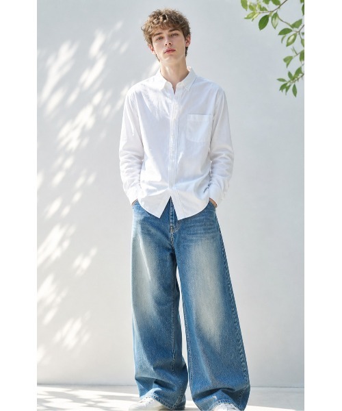 Sakka シャツ コットンブロードボタンダウンカラーシャツMADE IN JAPAN